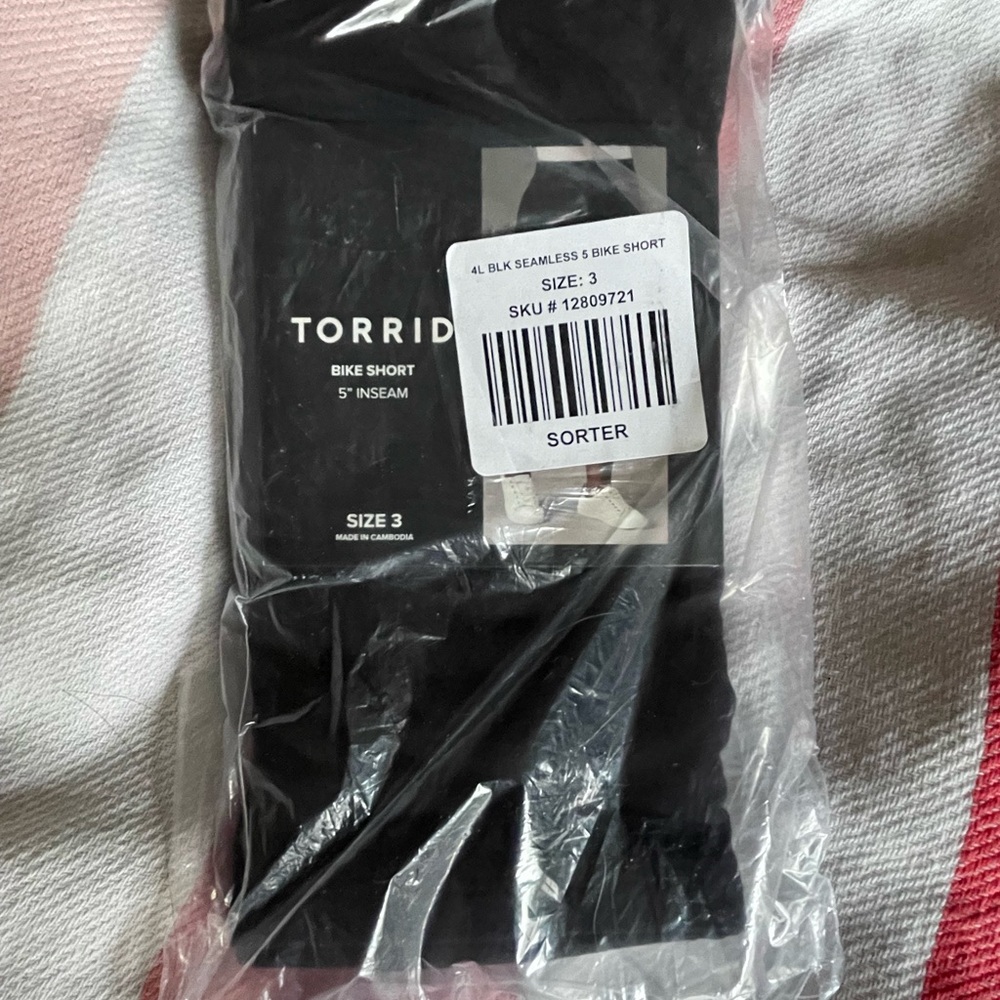 Torrid Black Seamless Bike Short